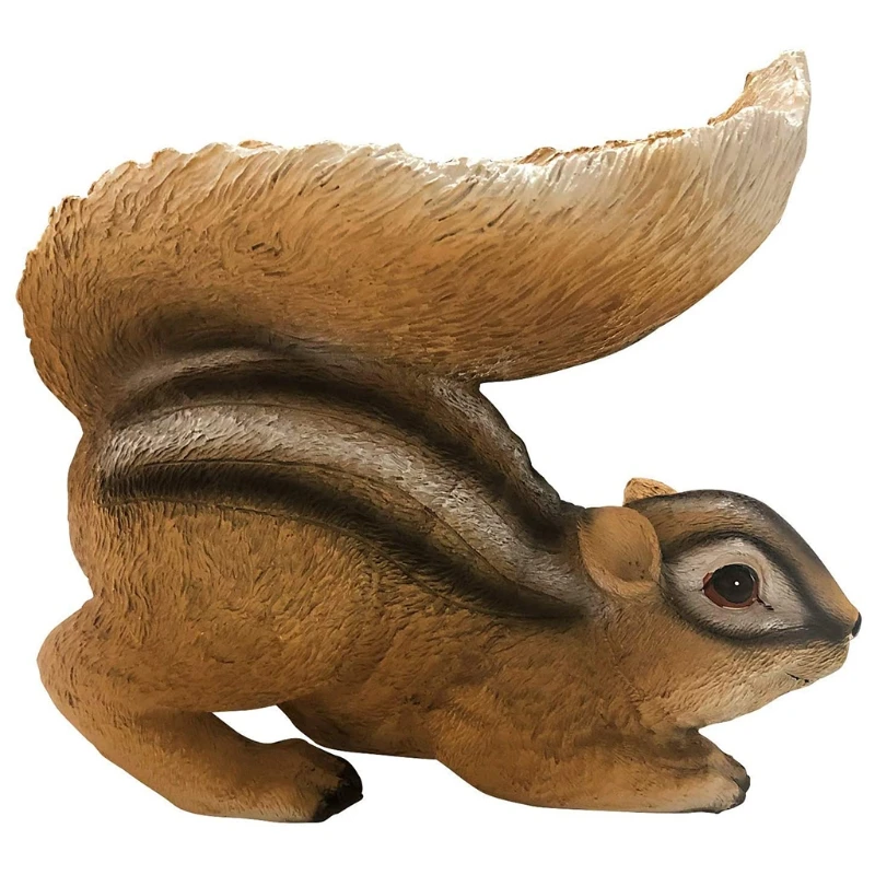 

Cute Squirrel-shaped Garden Decoration Statue Animal Feeder Outdoor Indoor Gardening Decoration Interesting Animal Garde