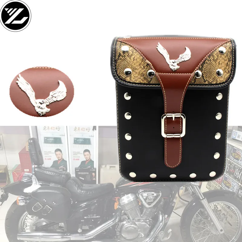 

Motorcycle bag Saddle Bags Pu Leather Motorbike Side Tool Luggage Bag for Harley kawasaki yamaha honda Trrumph ducati KTM BMW