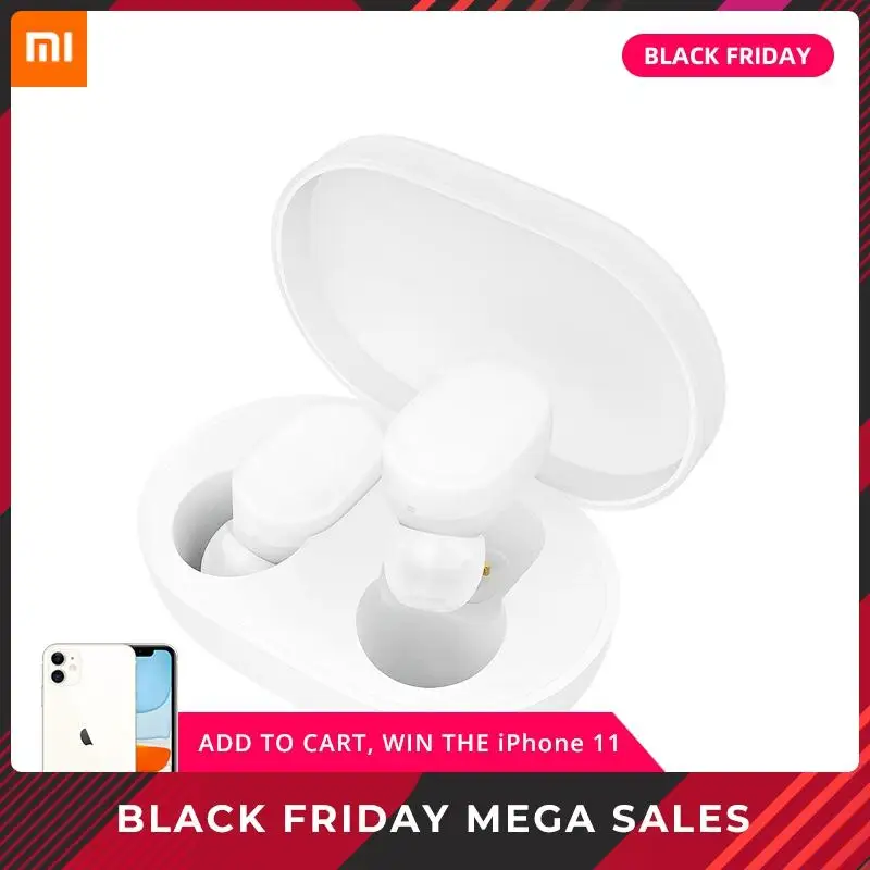 Оригинальный Новый Xiaomi Airdots TWS Bluetooth беспроводные стерео наушники с микрофоном