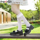 Японские туфли сладкой Лолиты, школьные туфли на платформе, женская форма с бабочкой JK, Милая женская обувь