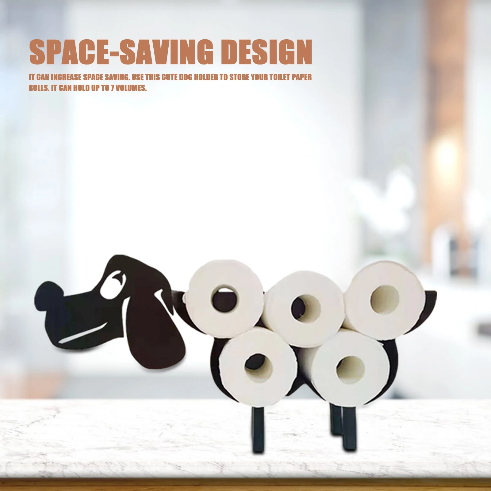 

Туалет Бумага рулон держатель для ванной и кухни аксессуары для хранения ткани стойки Литая железная собачья ящик для хранения рулона ванн...