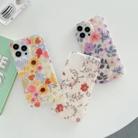 shell grain luxury simple plant flower pattern design phone cover for iphone 11 12 13 mini pro max 7 8p xs xr women phone cases