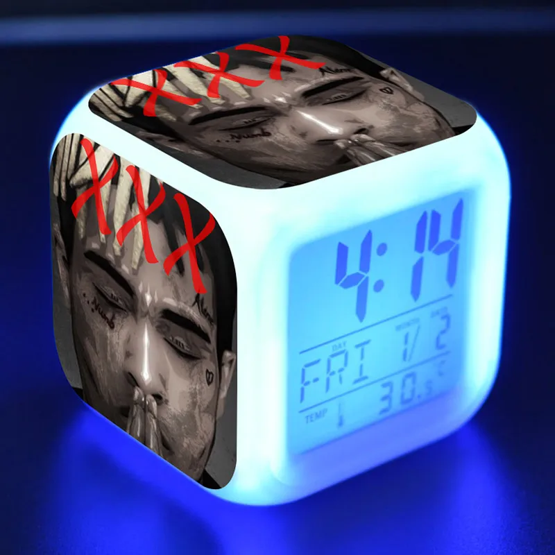 Светодиодный Будильник с цветным сенсорным свесветильник фигурка XXXTentacion