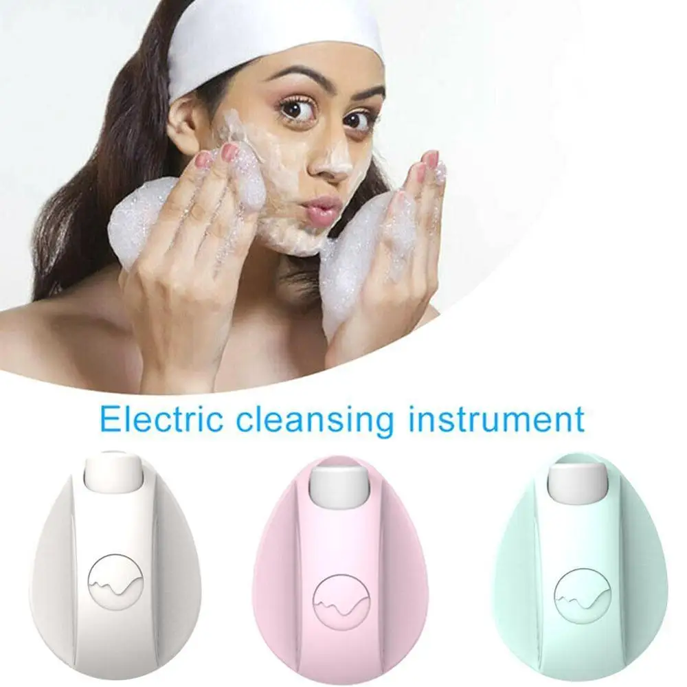 Очищающая щетка для лица звуковая вибрация очиститель Мягкий силикон Глубокая