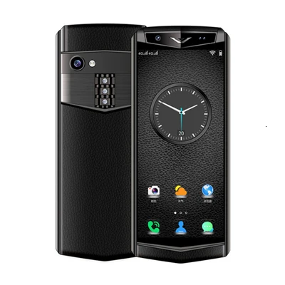 Роскошный смартфон 3," 3 ГБ ОЗУ 32 Гб ПЗУ Android 8,1 gps Bluetooth точка доступа Лицо ID кожаный телефон 4G LTE мобильный телефон - Цвет: full black
