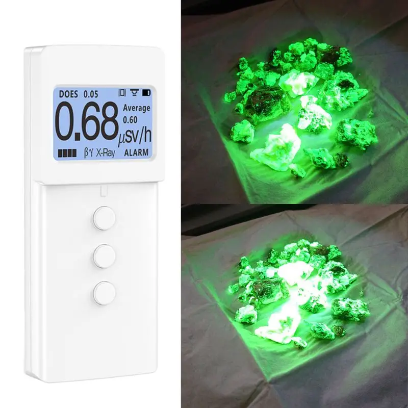 

KB6011/4011 Geiger Counter Nuclear Radiation Detector Personal Dosimeter Marble Detectors Beta Gamma X-ray Tester