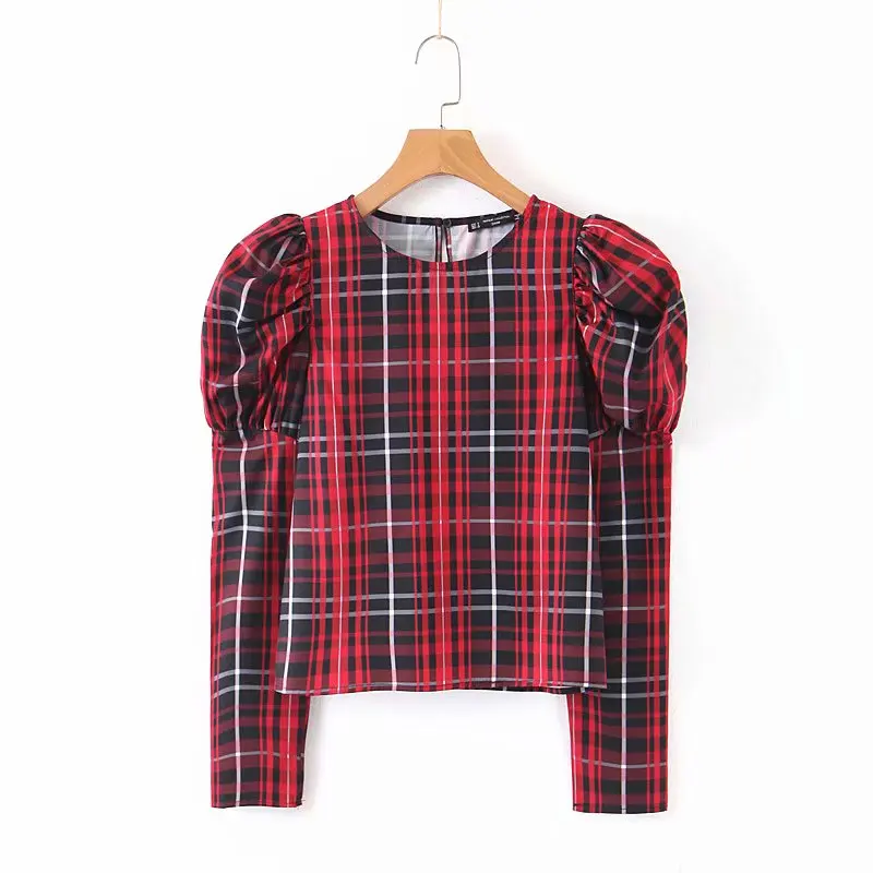 Женский винтажный проверенный плед с принтом Повседневная Свободная Женская