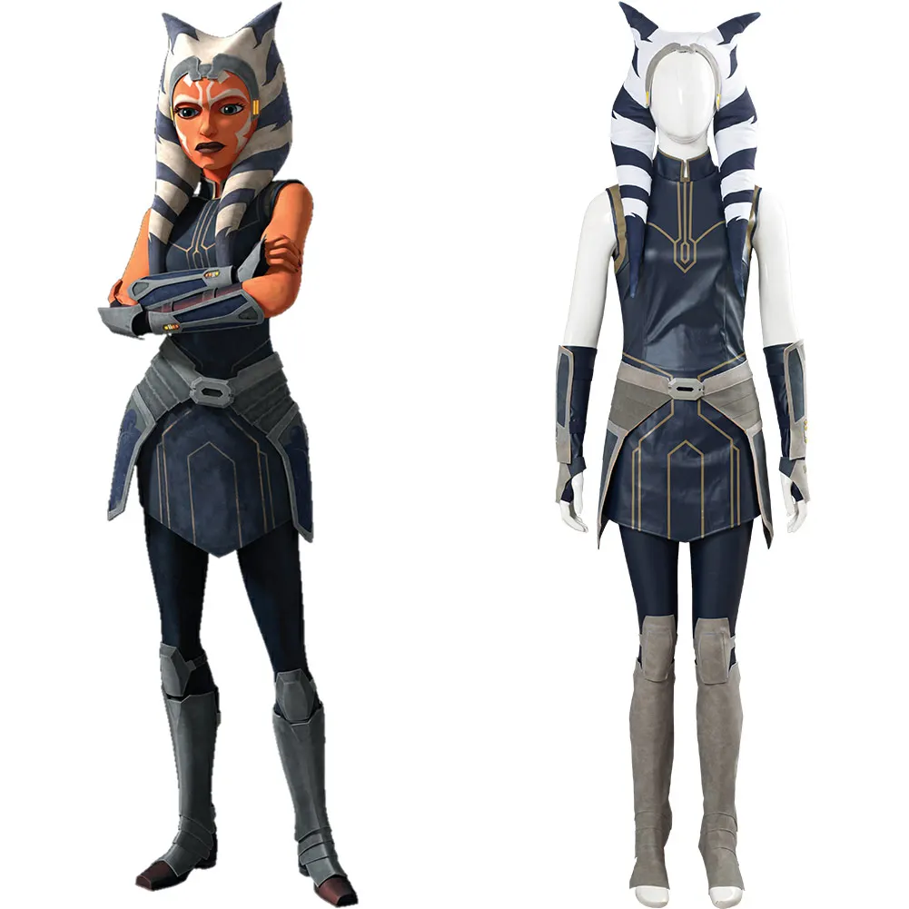 Карнавальный костюм из фильма Ahsoka Tano для девочек женский наряд карнавальные