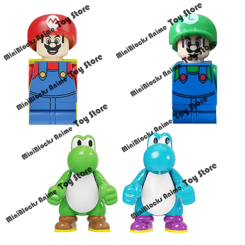 Конструктор Super Mario Bros сборная мини-модель кукол из пластика фигурка героя