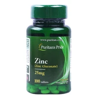 chelated zinc zinc gluconate 25 mg 100 tablets free shipping