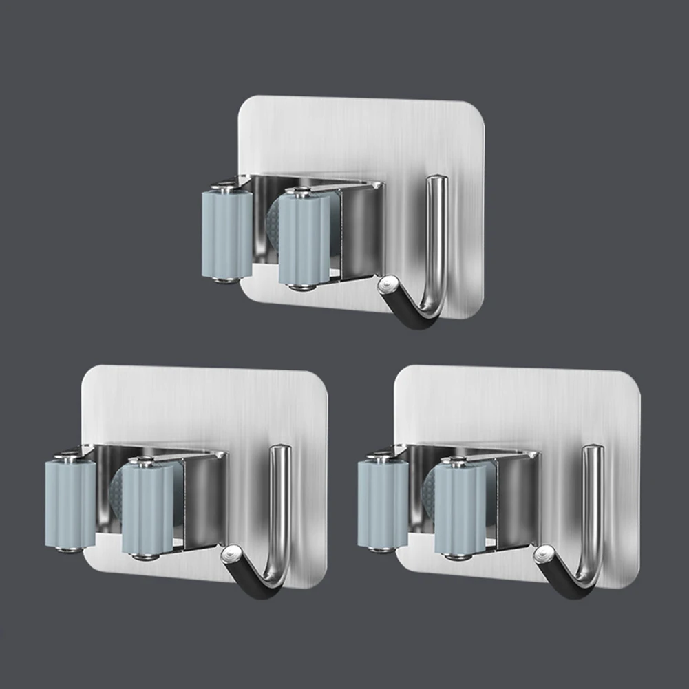 Многофункциональный держатель для метлы из нержавеющей стали тяжелый