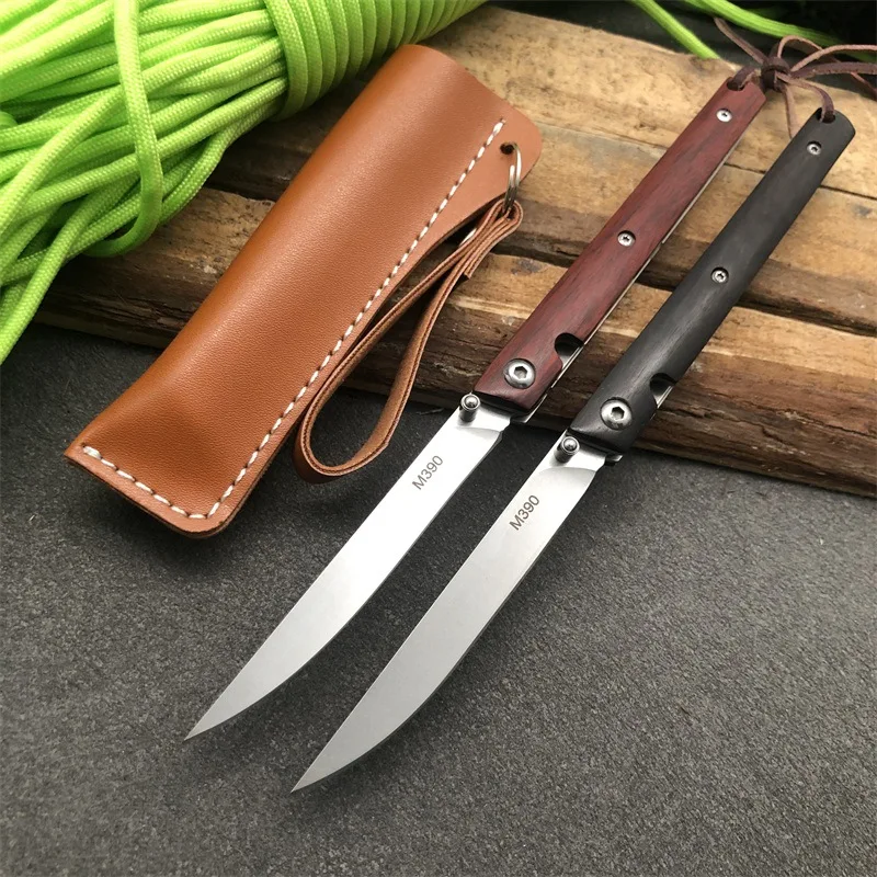 Новый стальной складной нож CS Go M390 портативный инструмент из массива дерева для