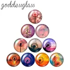 Цветы Одуванчик Мак Лаванда новинка 10 шт. Смешанные 12 мм18 мм20 мм25 мм круглые фото стекло кабошон демонстрация плоская задняя часть изготовление фурнитуры