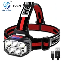 super bright led headlamp with 3xpg2cob lamp beads ultralight headlight suitable for fishing cycling expedition hunting etc