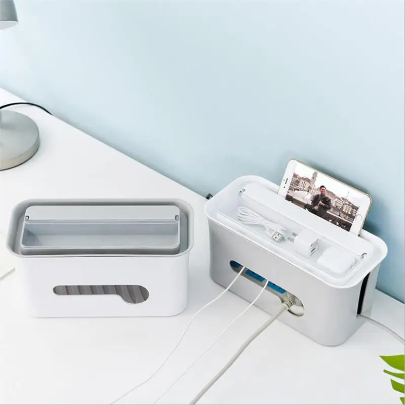 Пластиковый ящик для хранения кабелей органайзер сетевых линий управления