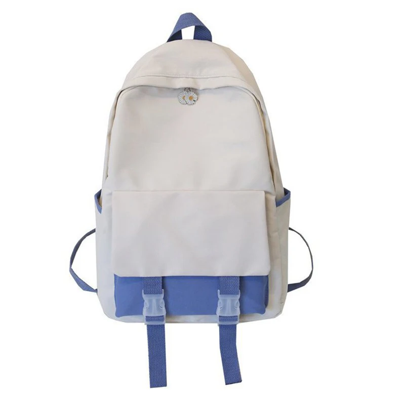 

Oteele Women Backpack Fashion Simplicity Preppy Style Nylon Shoulder Bag High Quality Panelled Casual Large Capacity School Bags