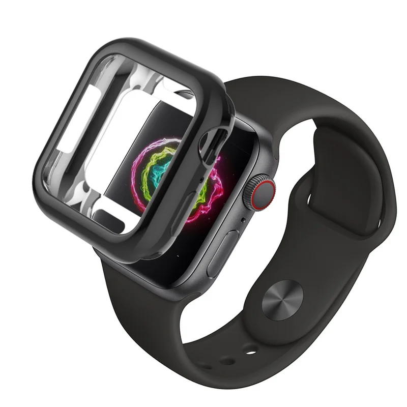 Soft TPU Plating Silicone Watch Case for Apple 40mm 44mm 42mm 38mm For IWatch Series 1 2 3 4 5 Anti-fall Protection Cover | Наручные часы