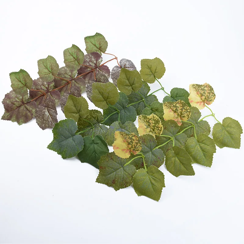 100 pièces feuille d'érable en soie mariage plantes artificielles pour la décoration de la maison