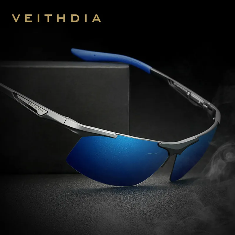 VEITHDIA-gafas de sol polarizadas de aluminio para hombre, con protección UV400 lentes de espejo, deportivas, ciclismo, accesorios para exteriores, 6562