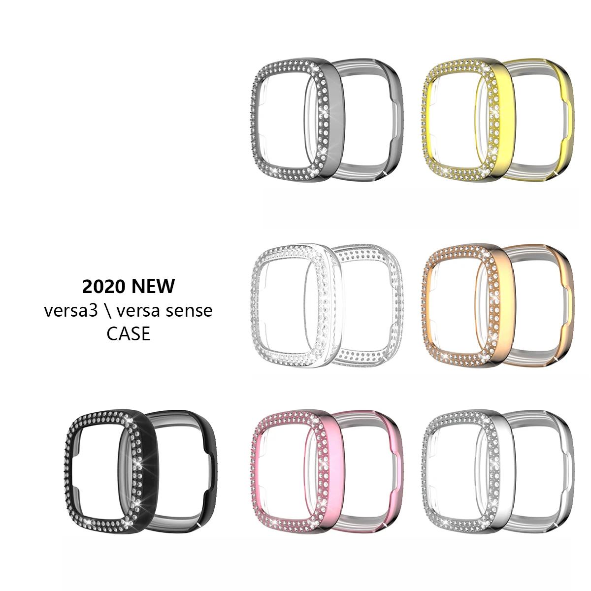 Блестящий Защитный чехол для Fitbit Versa 3/ Versa3 | Электроника