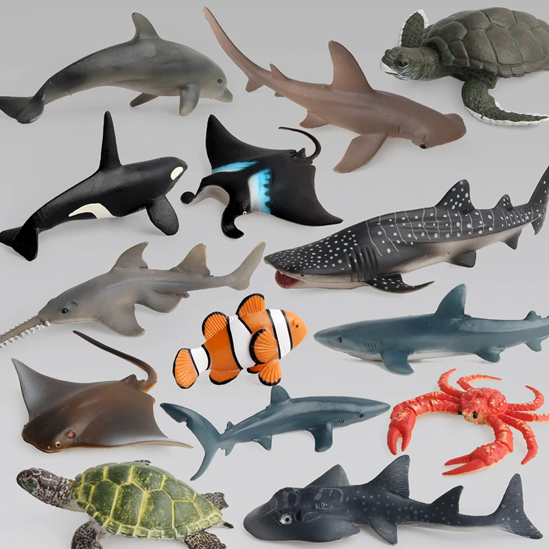 High Quality PVC Simulation Animals Mini Animal Solid Variety Rich Modeling Realistic Marine Series Set Teaching Toy | Игрушки и хобби