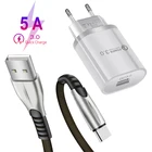 Универсальное зарядное устройство USB Type-c, 15 Вт, 5 А, для Xiaomi 10, 9, 8 Lite, Redmi Note 8T, 9, 8 Pro