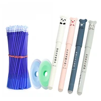 animals panda erasable gel pen 0 35mm erasable pen refills rods washable handle school office supplies stationery