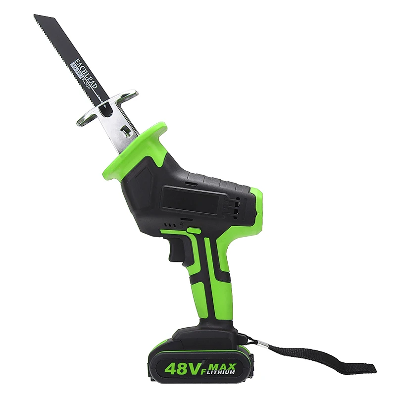 Электрическая сабельная пила из дерева и металла 48 В Беспроводная с 4 лезвиями
