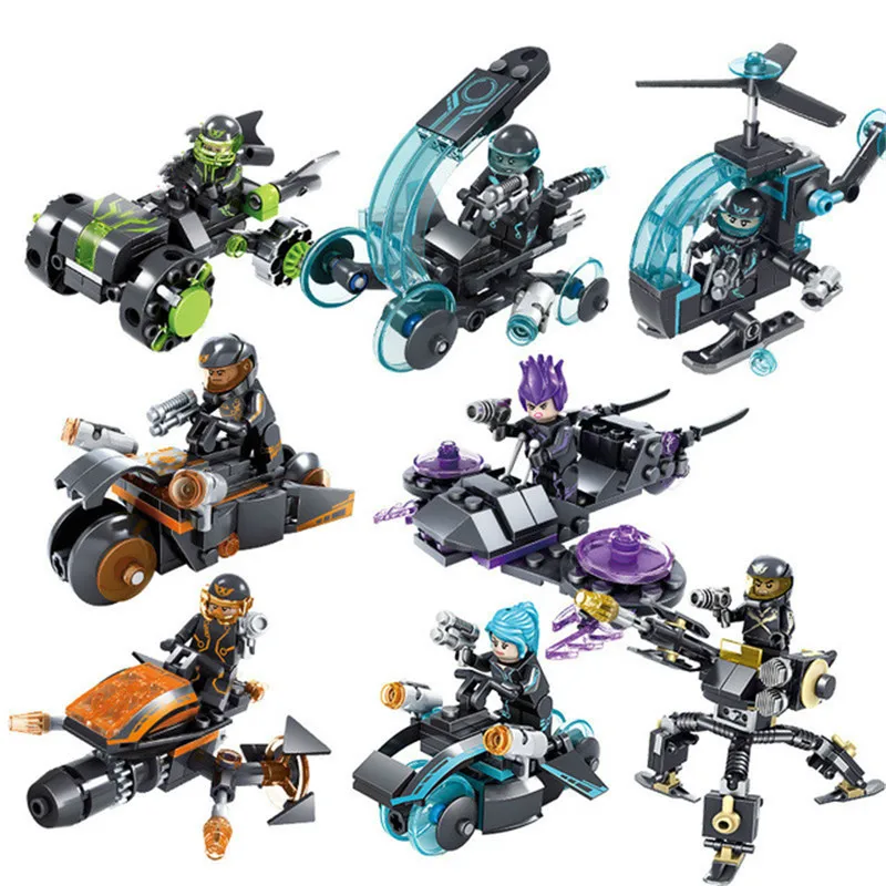 Legoings miniecast Future Police строительные блоки игрушки для детей подарок на день рождения