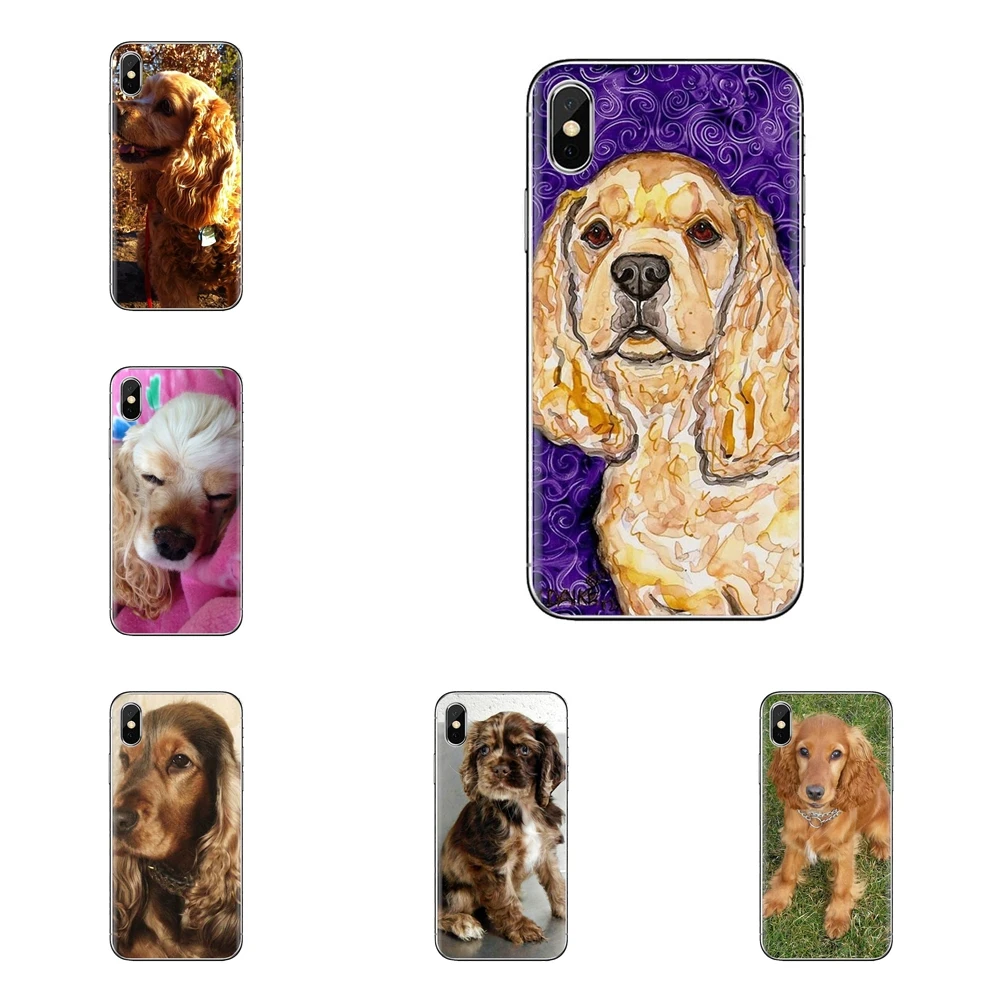 Cocker Spaniels dog puppies Poster For Samsung Galaxy J1 J2 J3 J4 J5 J6 J7 J8 Plus 2018 Prime 2015 2016 2017 Soft TPU Phone Case |