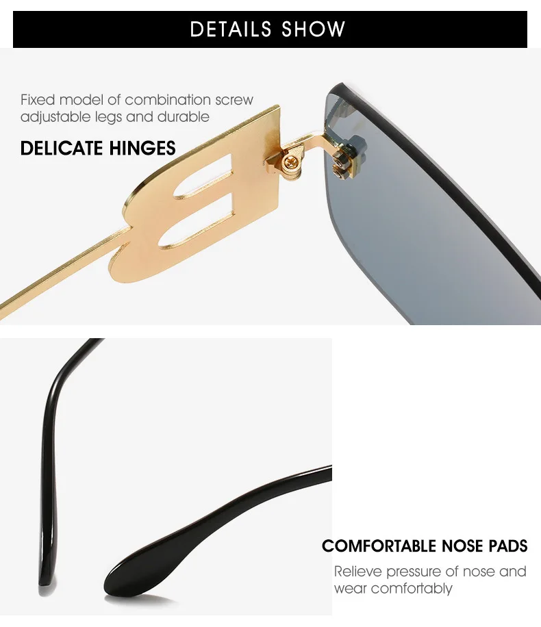 

Fashion Square Sunglasses Men Women Luxury Brand Designer Vintage Sun Glasses Frame UV400 Oversized Eyeglass Frames Men Eyewear