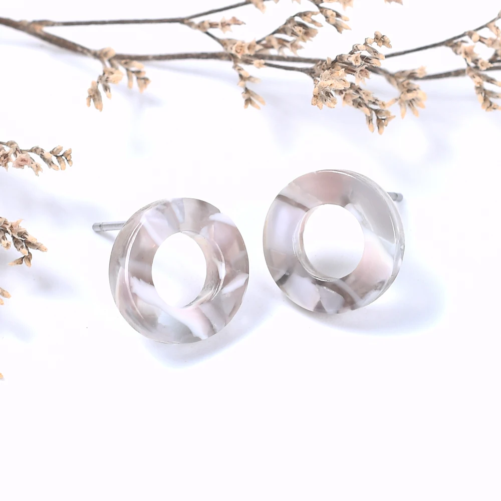 Винтажные богемные серьги гвоздики круглой формы с отверстиями 2020 Женские