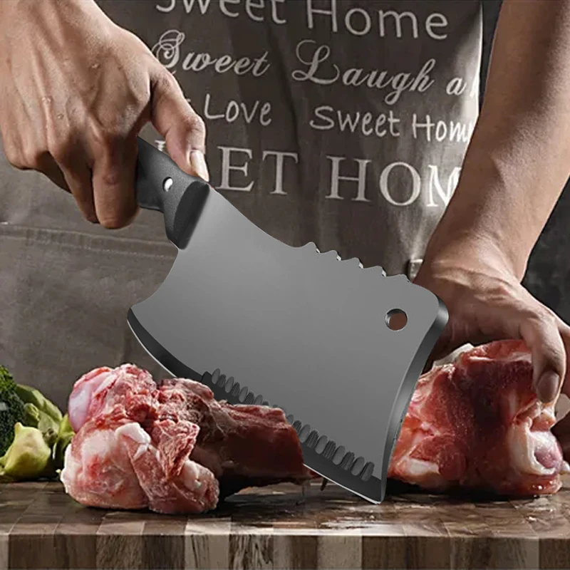 

Нож мясника из нержавеющей стали, нож для измельчения костей, для мяса, овощей, для нарезки мясника, высокопрочный кухонный нож шеф-повара