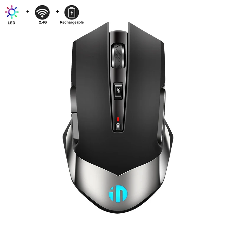 

2.4GHz Wireless Optical Gaming Mouse Mechanical with 7 Bright Colors Backlit and Ergonomics Design for PC Desktop Gaming Laptops