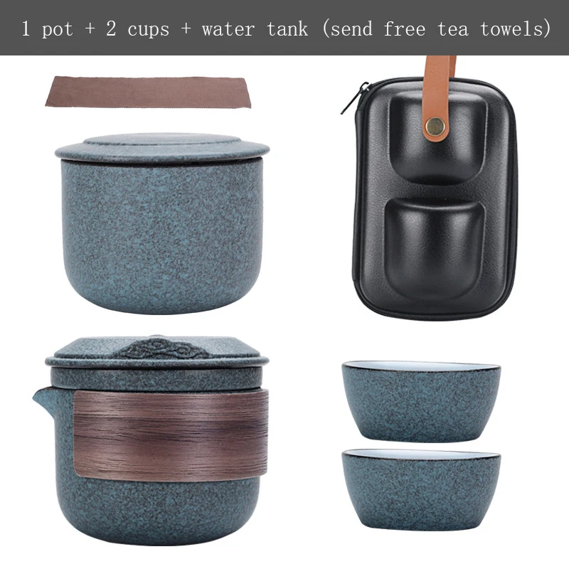 

Outdoor travel kung fu ceramic teapot gaiwan tea cup porcelain gaiwan tea sets portable travel tea sets drinkware free shipping