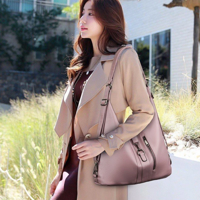 Женская сумка из искусственной кожи сумки на молнии вместительные Хобо женские