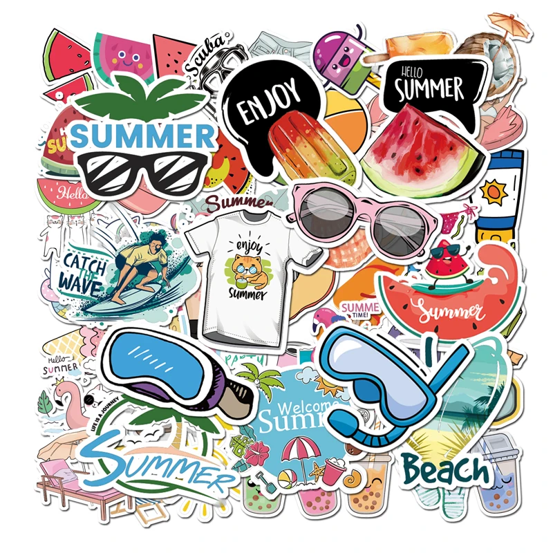 100 шт. летние стикеры s для путешествий чемодан скейтборд Скрапбукинг