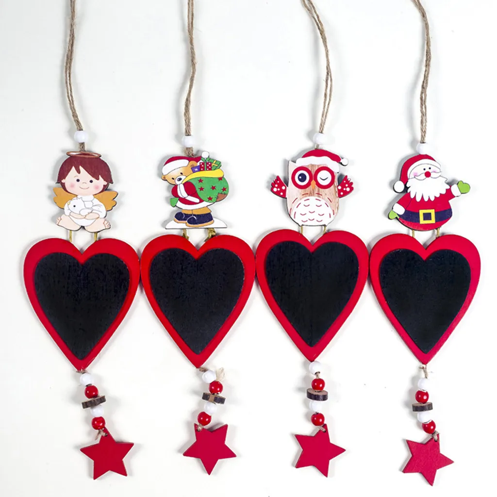 Счастливого Рождества деревянные расписные Подвески Снеговик маленькая елка