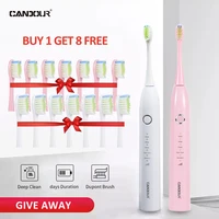 candour cd5166 sonic electric toothbrush rechargeable sonic toothbrush automatic rechargeable with 16pcs replacement brush head