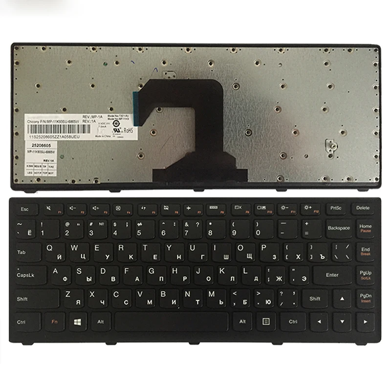 Новая русская клавиатура для ноутбука Lenovo Ideapad S300 S400 S405 S400T S400u M30-70 25208654 25208594 RU