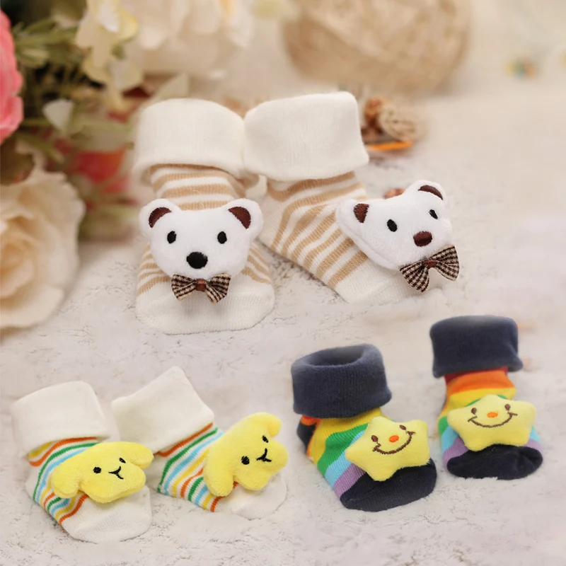 2019 new hot Baby socks rubber anti slip floor cartoon kids Toddlers autumn spring Fashion Animal newborn Cute 0-6-12month | Детская