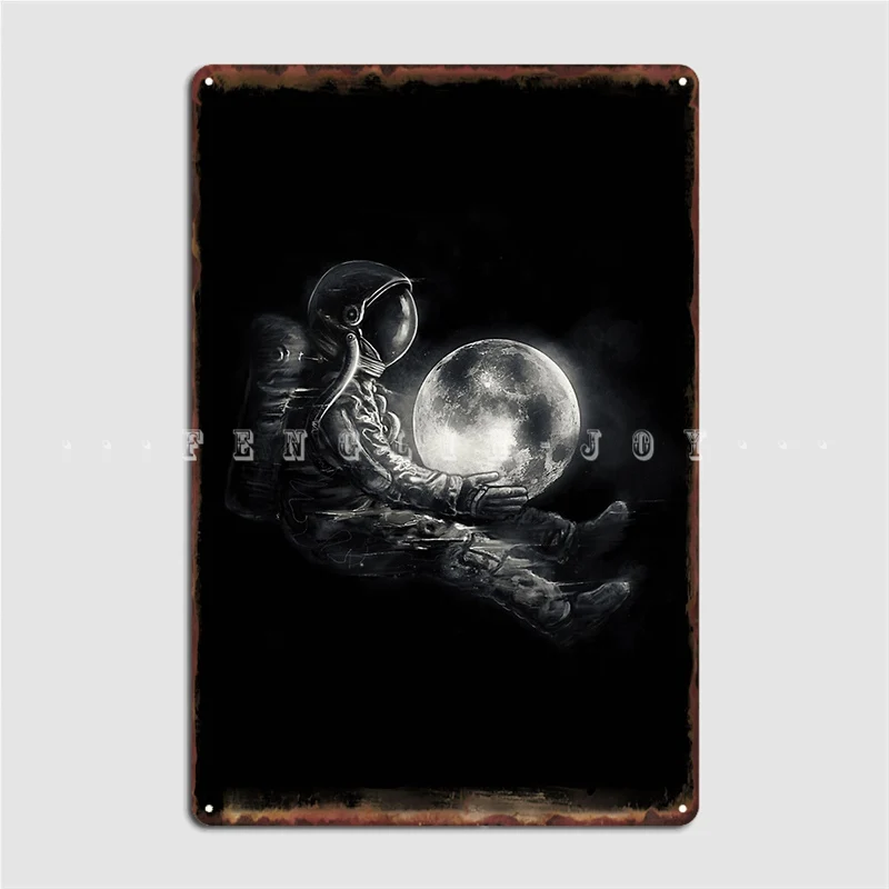 

Металлическая вывеска Moon Play, настенная панель, паб, гостиная, дизайнерские пластины, оловянный знак, постер
