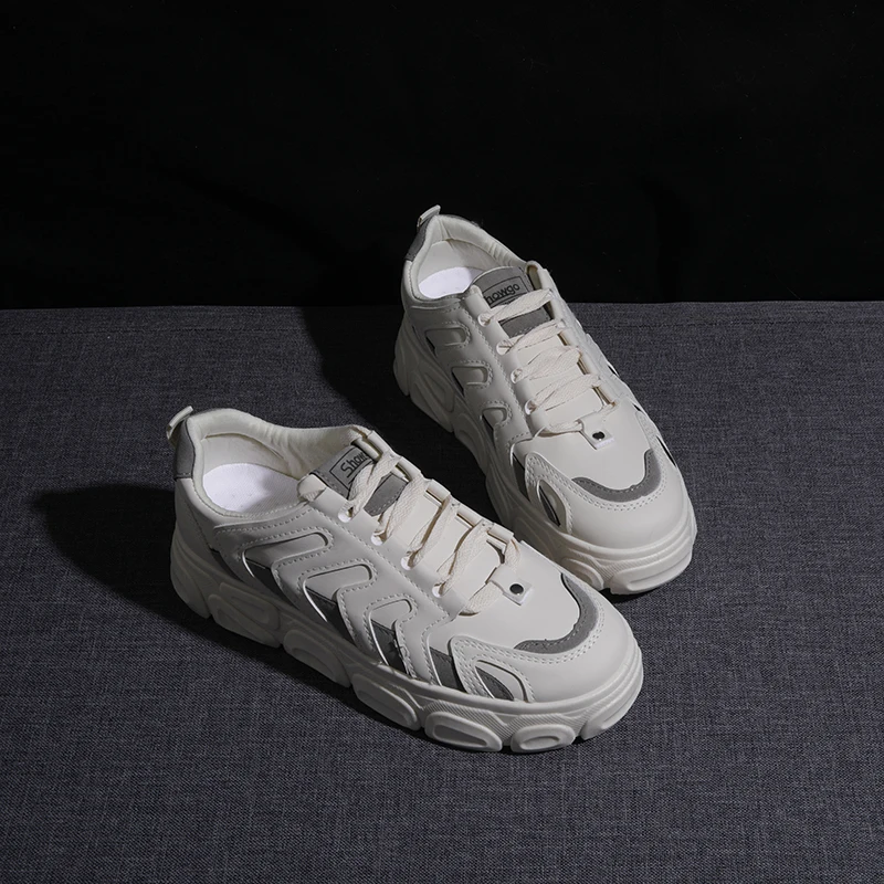 

Women Shoes 2021 spring Sneakers Women Fashion Vulcanize Shoes White Sneakers Basket Femme Dad Shoes Casual Women A575