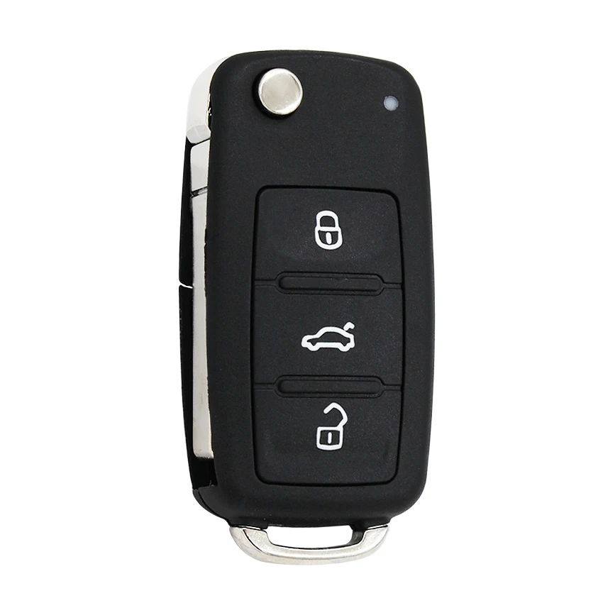 MQB System 3 Button Smart Modified Folding Remote Car Key 315MHz 433MHz With ID48 HU66 Blade