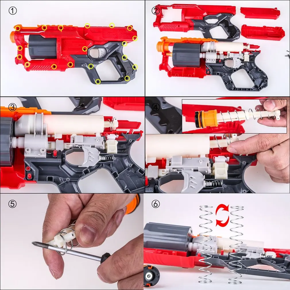 Рабочий мод обновленная Весна для NERF N-STRIKE ELITE STRONGARM Blaster/Nerf Rebelle Spylight Blaster/Zombie Strike Flipfury