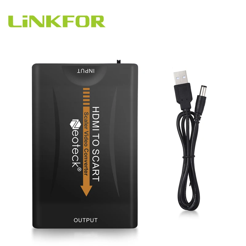 LiNKFOR 1080p HDMI совместимый конвертер SCART Аудио Видео адаптер скалер композитный