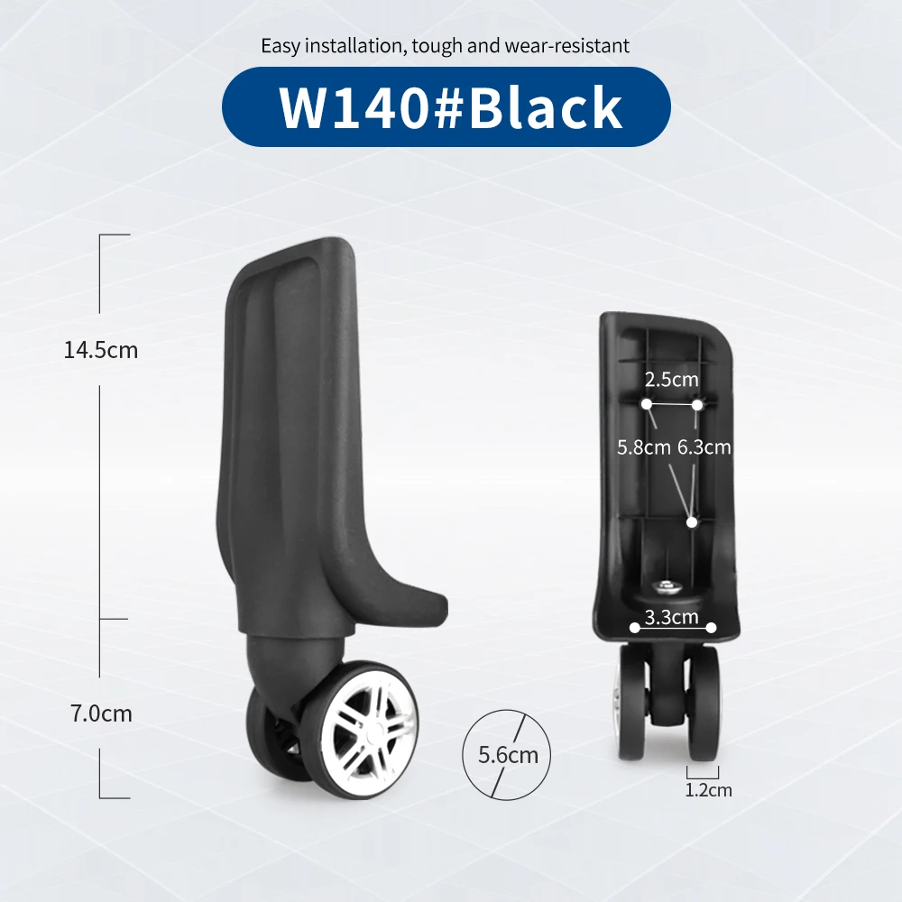 TANGYIPIN W140 Wheels for luggage trolley case suitcase accessories repair universal heavy-duty replacement customization wheel