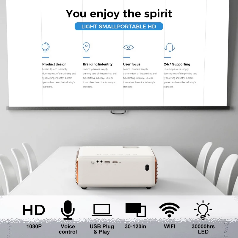 xidu hd mini projector for phone led retro smart projectors android wifi screenless tv 3d home bedroom office cinma beamer t3 free global shipping