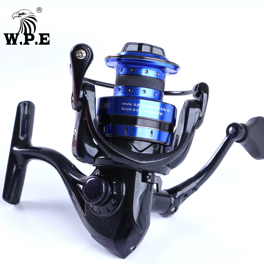 W. P.e ALPHA 2000 3000 4000 5000 Серия спиннинговая Рыболовная катушка 9 + 1 BBs 8 кг максимальная