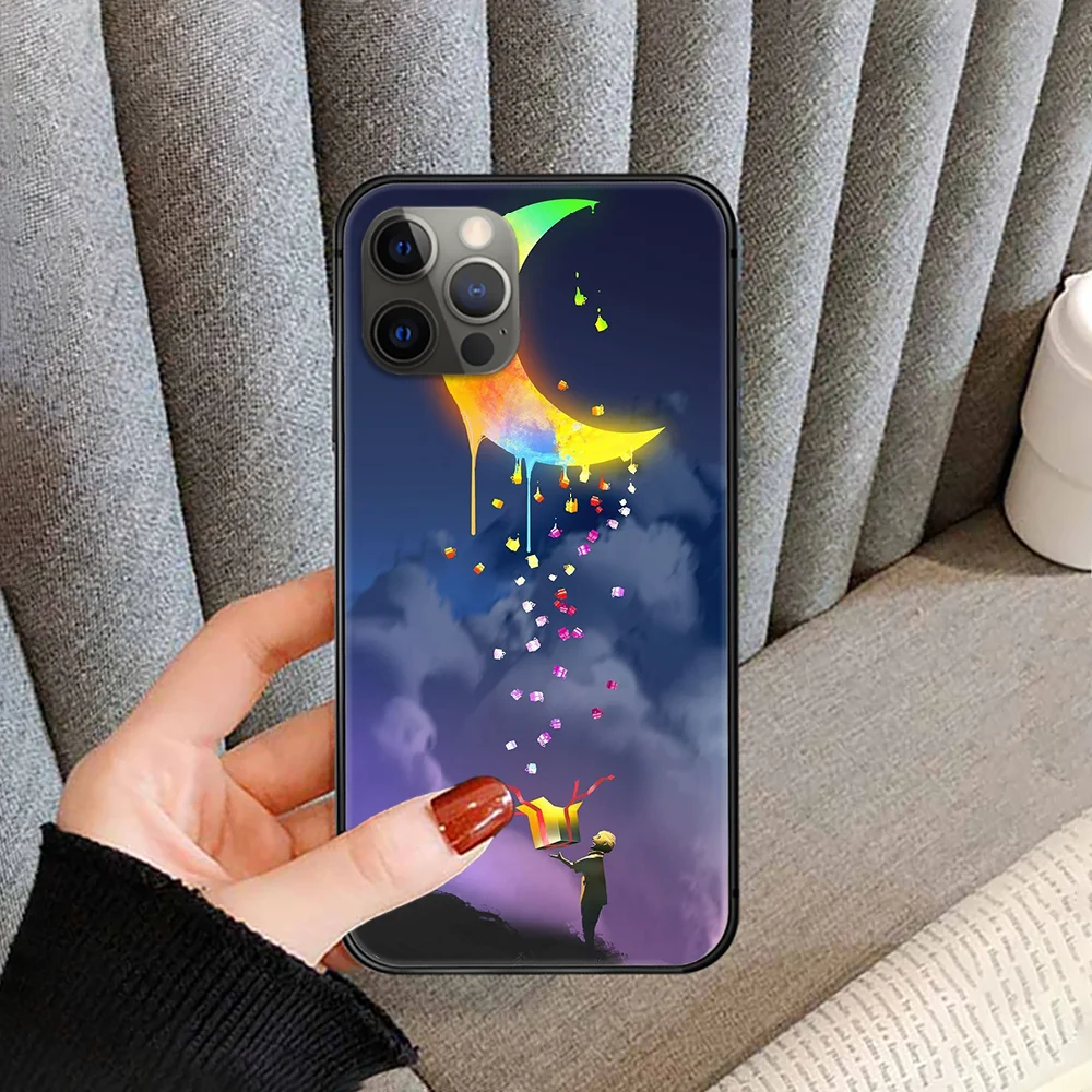 

Cartoon Cute Le petit Prince Phone Case Cover For Iphone 5 5S 6 6S PLUS 7 8 11 12 Mini X XR XS PRO SE 2020 MAX black Cover